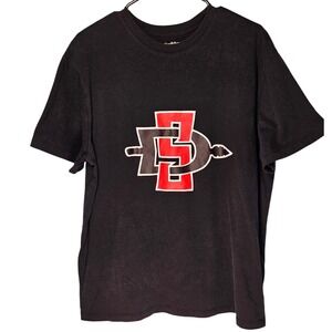 Goodfellow & Co Mens SDSU Aztecs Graphic T-Shirt Black Number 13 Size XL